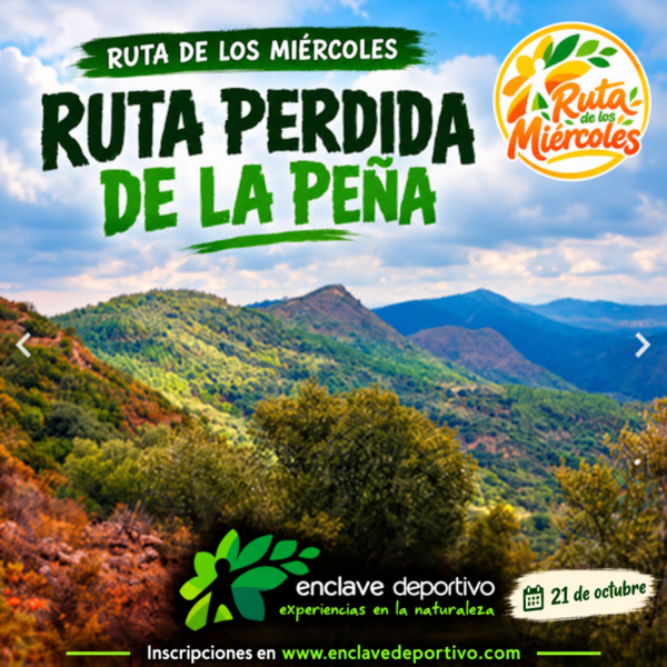 Ruta perdida peña de arias montano (21 de octubre)